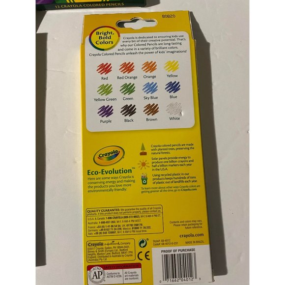NIB- Set of 6 Crayola Colored Pencils - Picture 3 of 3
